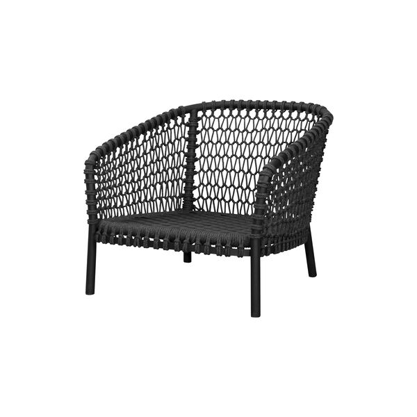 Ocean large loungestol, dark grey, Cane-line
