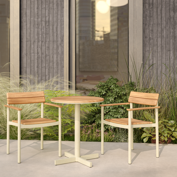 Pelagus caf&eacute;bord, light ivory, Fritz Hansen