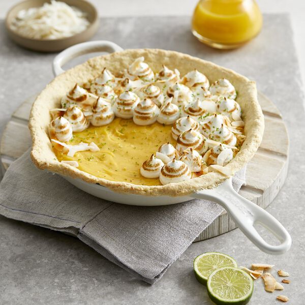 Signature st&oslash;bejern stegepande &Oslash; 23 cm, meringue, Le Creuset