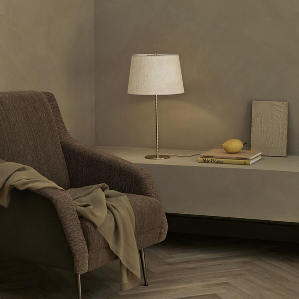 CDC. 1 Lounge Chair, Around Boucl&eacute; 141/antique brass, GUBI
