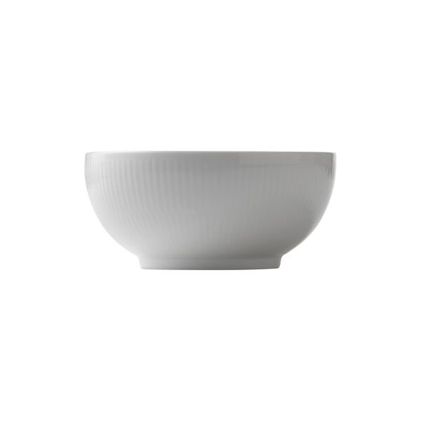 Hvid Riflet sk&aring;l 73 cl, Royal Copenhagen