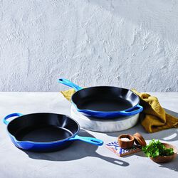 Signature st&oslash;bejern stegepande &Oslash; 23 cm, azure blue, Le Creuset