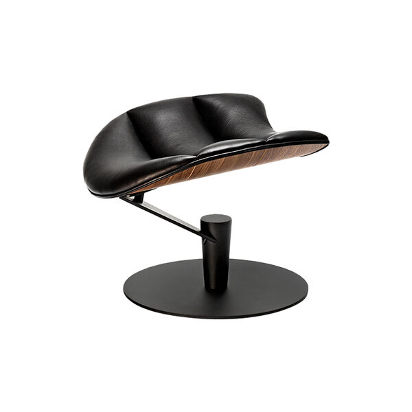 Lobster Chair loungestol, valnød/sort, Bruunmunch Furniture