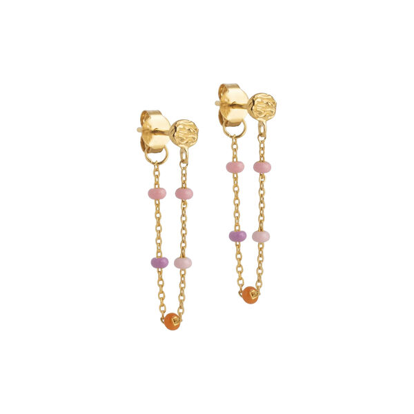 Lola &oslash;reringe, guld/blush, ENAMEL Copenhagen