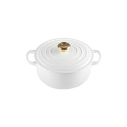 Signature rund st&oslash;bejernsgryde &Oslash; 20 cm, white, Le Creuset