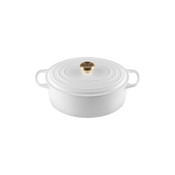 Signature oval gryde 6,3 L, white, Le Creuset