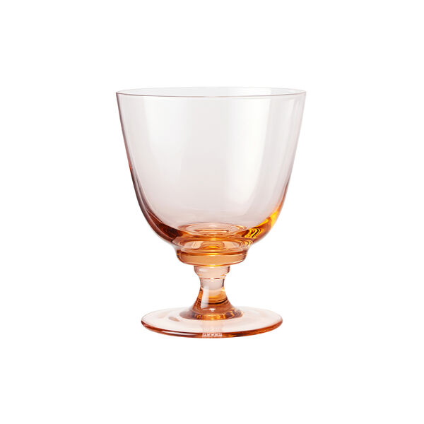 Flow glas på fod, champagne, Holmegaard