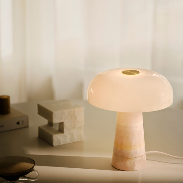Glossy Mini bordlampe, pink, Design For The People