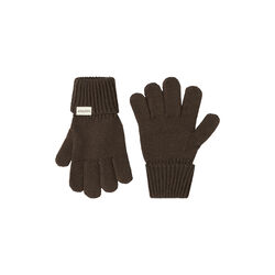 Aske Knit Gloves, dark roast, MarMar Copenhagen