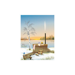 OUTDOOR HOT TUB plakat, ViSSEVASSE