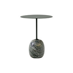 Lato Table LN8 Lounge Table, Verde Alpi marble/deep green, &Tradition