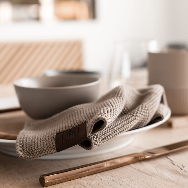 Strikket Klud, ginger snap Strikket Klud, ginger snap, By LOHN