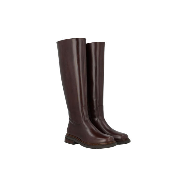 Long shafted boot, dark brown/dark brown, ANGULUS