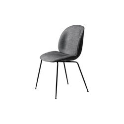 Beetle Dining Chair Front Upholstered, Plain 0023/black matt, GUBI