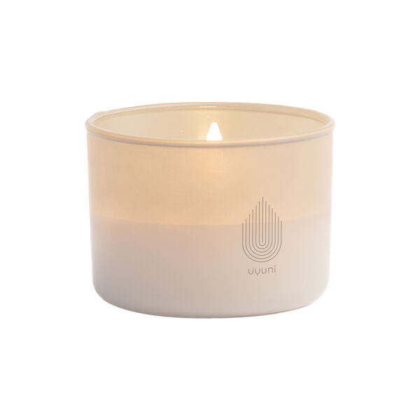 LED rechargeable glass candle, vanilla, Uyuni Lighting