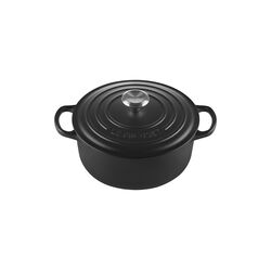 Signature rund st&oslash;bejernsgryde &Oslash; 20 cm, matte black, Le Creuset
