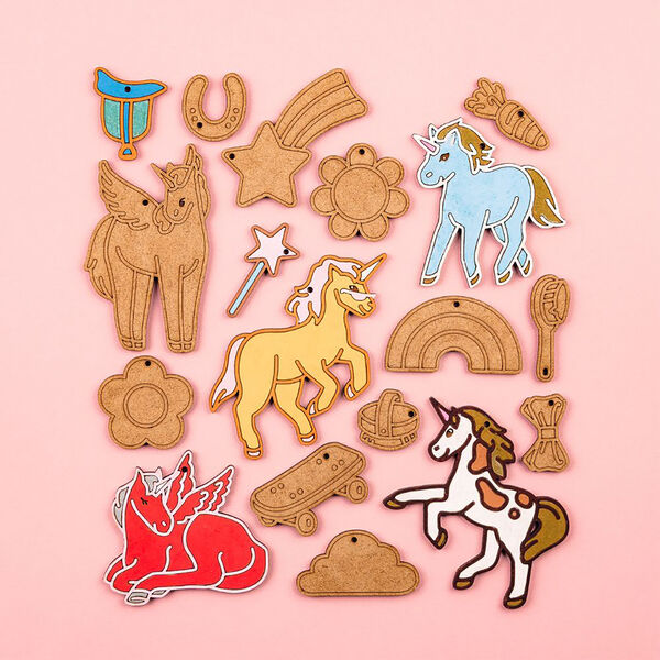 Unicorn trælegetøj | Regnbuevenner, Crateit
