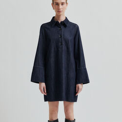 Dera Denim Tunic Dress, dark blue denim, Second Female