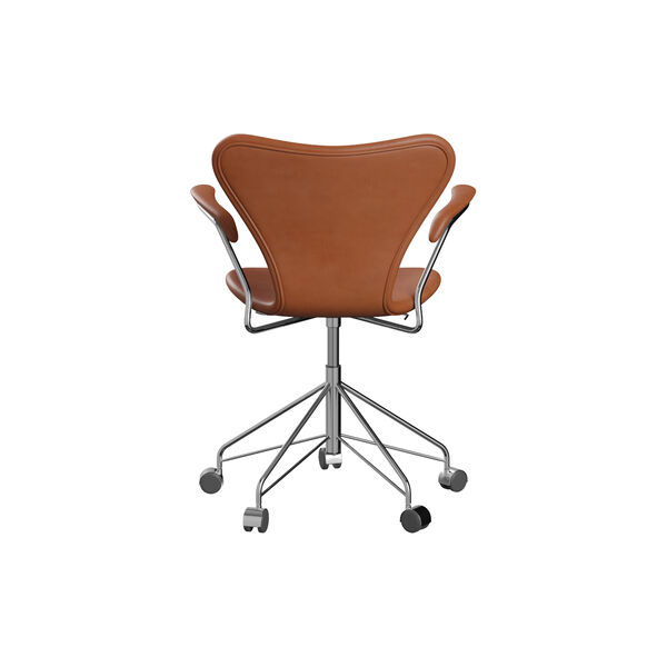 Serie 7&trade; 3217 fuldpolstret kontorstol, Grace Walnut, Fritz Hansen