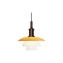 PH 3/3 Pendel Centenary Edition, amber/opal white, Louis Poulsen