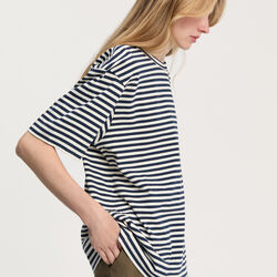 Lui Circular Striped Tee, mix night, Aiayu