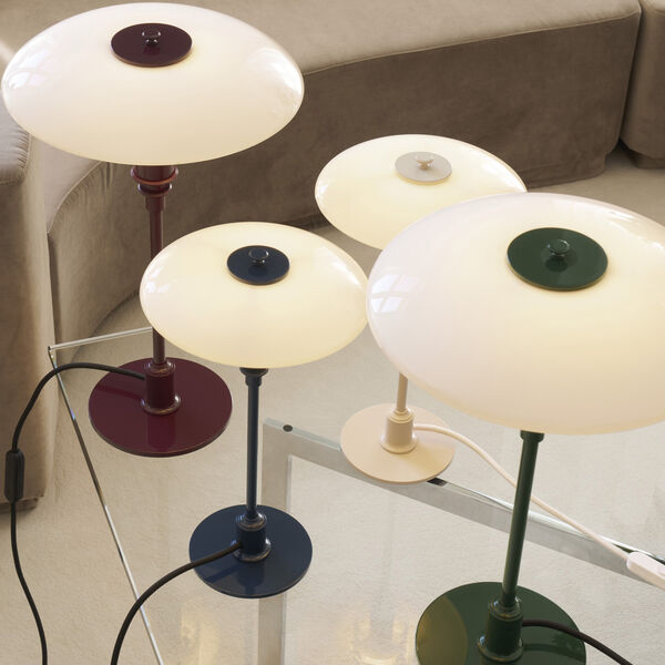 PH 3/2 Bordlampe, glossy burgundy, Louis Poulsen