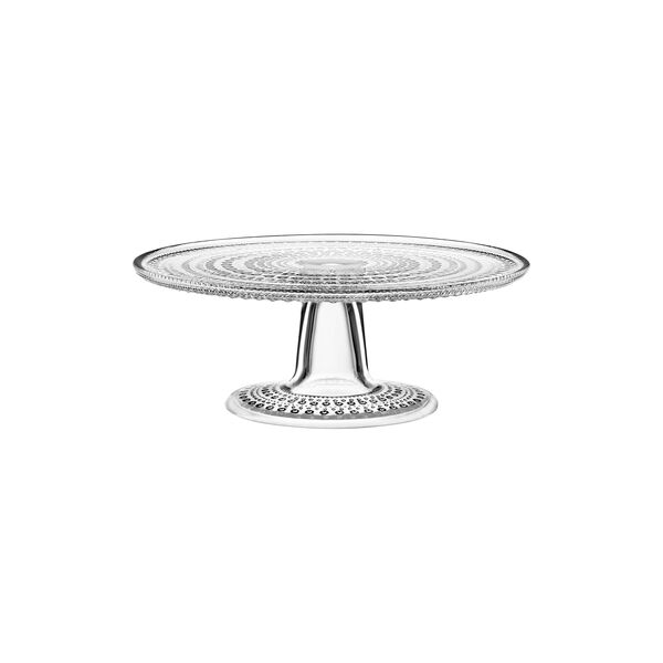 Kastehelmi kagefad p&aring; fod, klar, Iittala