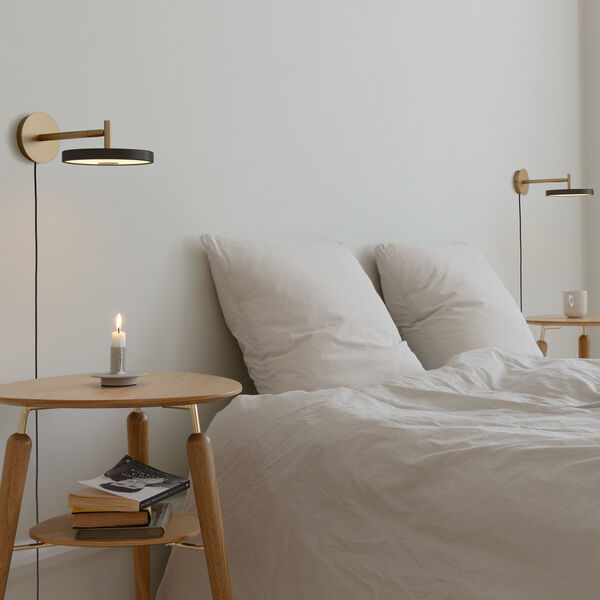 Asteria Short Wall Lamp, black, UMAGE