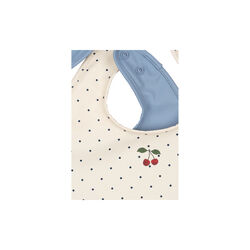 2 Pack Dinner Bib, navy dot/rain washed, Konges Sl&oslash;jd