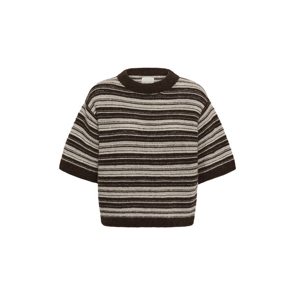 CerysPW Pullover, brown/french oak stripe, Part Two