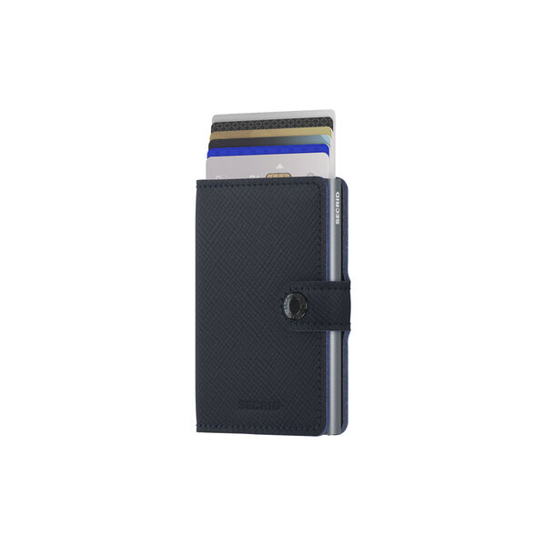 Miniwallet, saffiano navy, Secrid