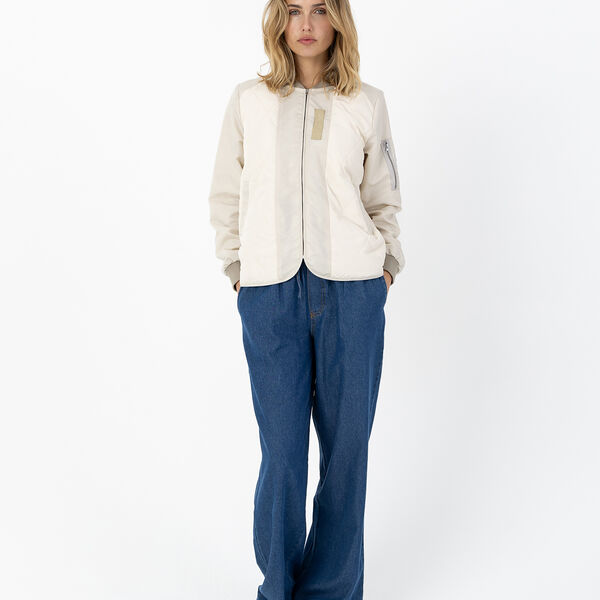 Quilted bomber jacket, pearl, Coster Copenhagen