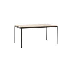 Ville AV25 Outdoor Dining Table, warm black, &Tradition