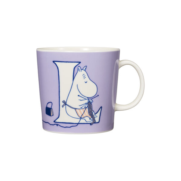 Mumi krus 40 cl Alfabet L, Moomin Arabia