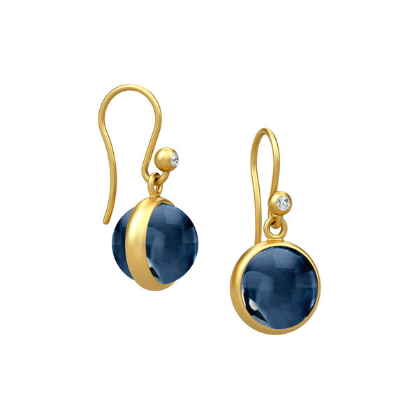 Prime &Oslash;reringe, gold/sapphire blue, Julie Sandlau