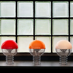 Wire Portable bordlampe, red, Verpan