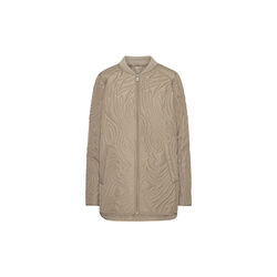 Short Quilt Jacket with Rib, coriander, Ilse Jacobsen Hornb&aelig;k