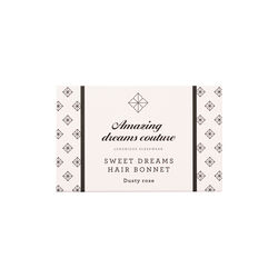 Soft Hair Wrap h&aring;r bonnet, dusty rose, Amazing Space