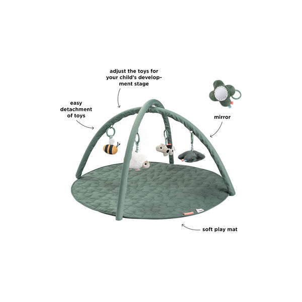 Tiny Farm aktivitets legetæppe, green, Done by Deer