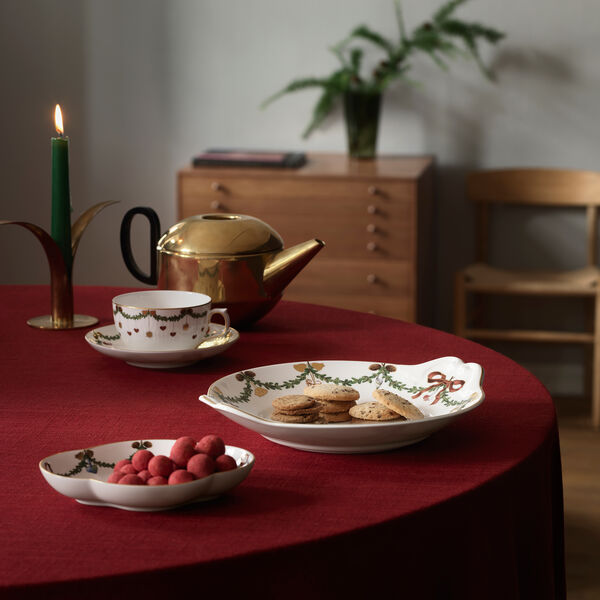 Stjerne Riflet Jul fad 27 cm, Royal Copenhagen