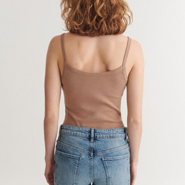 Arense Strap Top, portobella, Basic Apparel