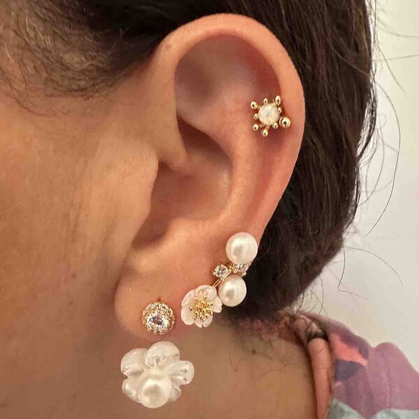 Amina &Oslash;reringe, pearl, Nuni Copenhagen