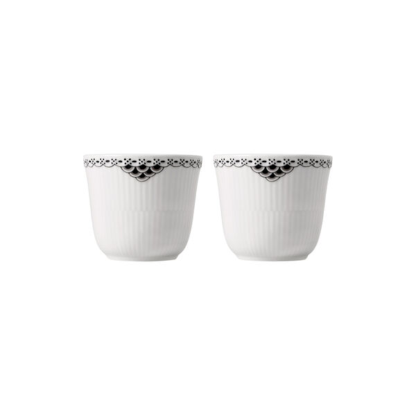 Sort Riflet Blonde krus 26 cl 2 stk., Royal Copenhagen