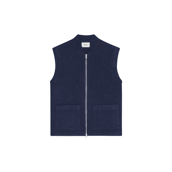 Boiled Vest 6398, navy blue, NN.07