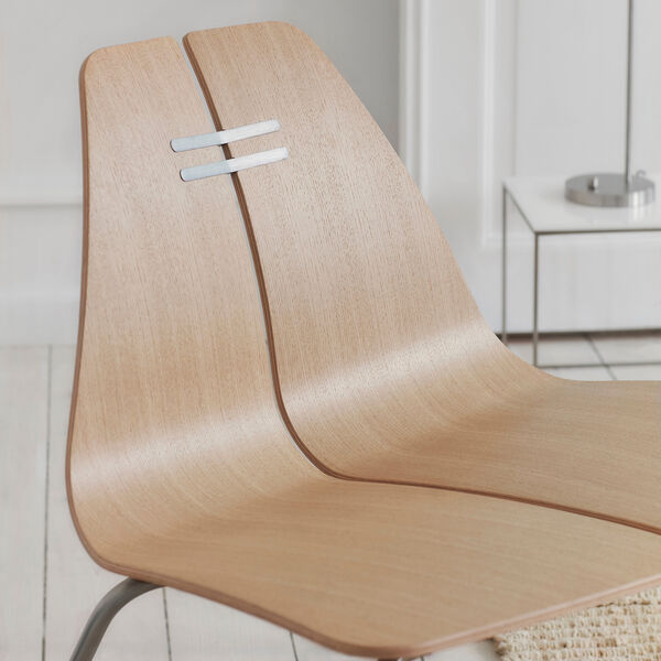 PK23&trade; loungestol, lakeret eg/st&aring;l, Fritz Hansen