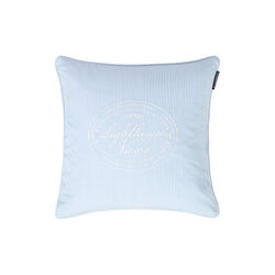 Striped Cotton Pillow Cover, blue/white, Lexington