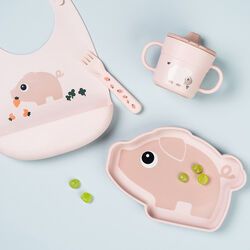 Pigee silikone hagesmæk, powder, Done by Deer