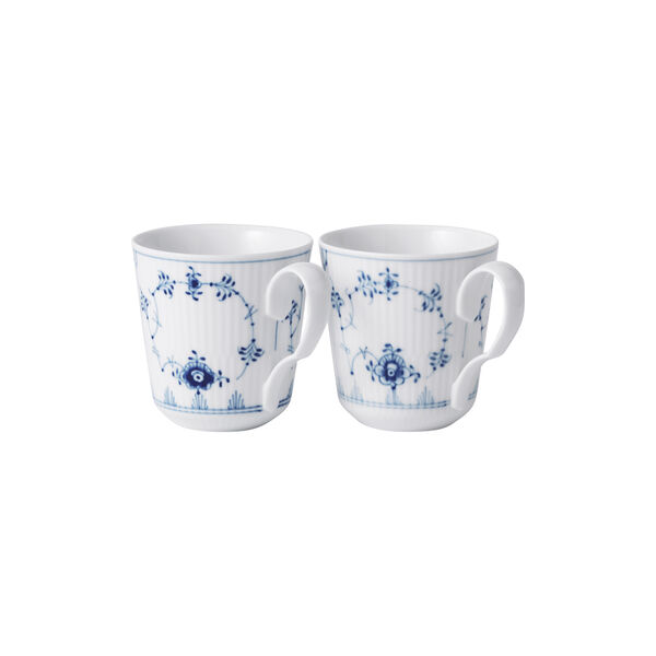 Musselmalet Riflet krus 28 cl, Royal Copenhagen