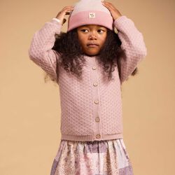 Knit Cardigan Magnella, dry rose, Wheat