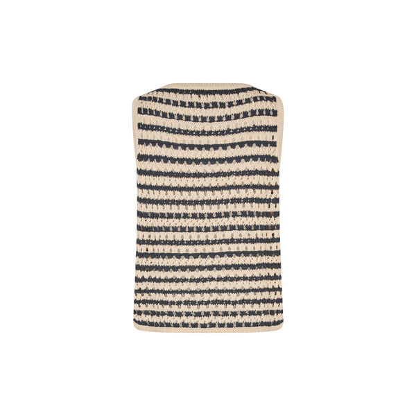 Vestermd stripe top, navy summer sand, Modstr&ouml;m